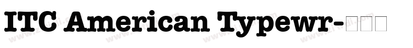 ITC American Typewr字体转换